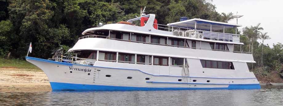 Yemanjár Yatch - 20 anglers Barco Hotel Yemanjar - Pacote de pesca na Amazônia para grupos, empresas, duplas, casais ou individual. Capacidade 20 pescadores